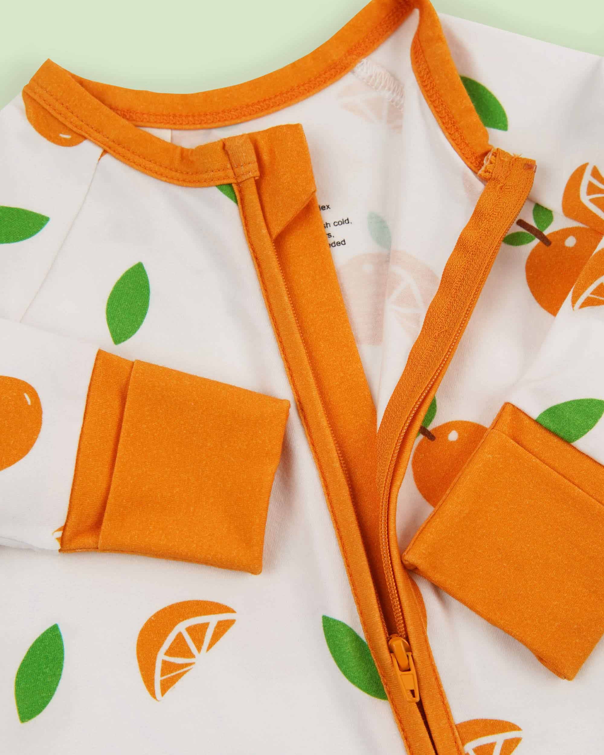 organic cotton baby coverall romper mandarin - upper view