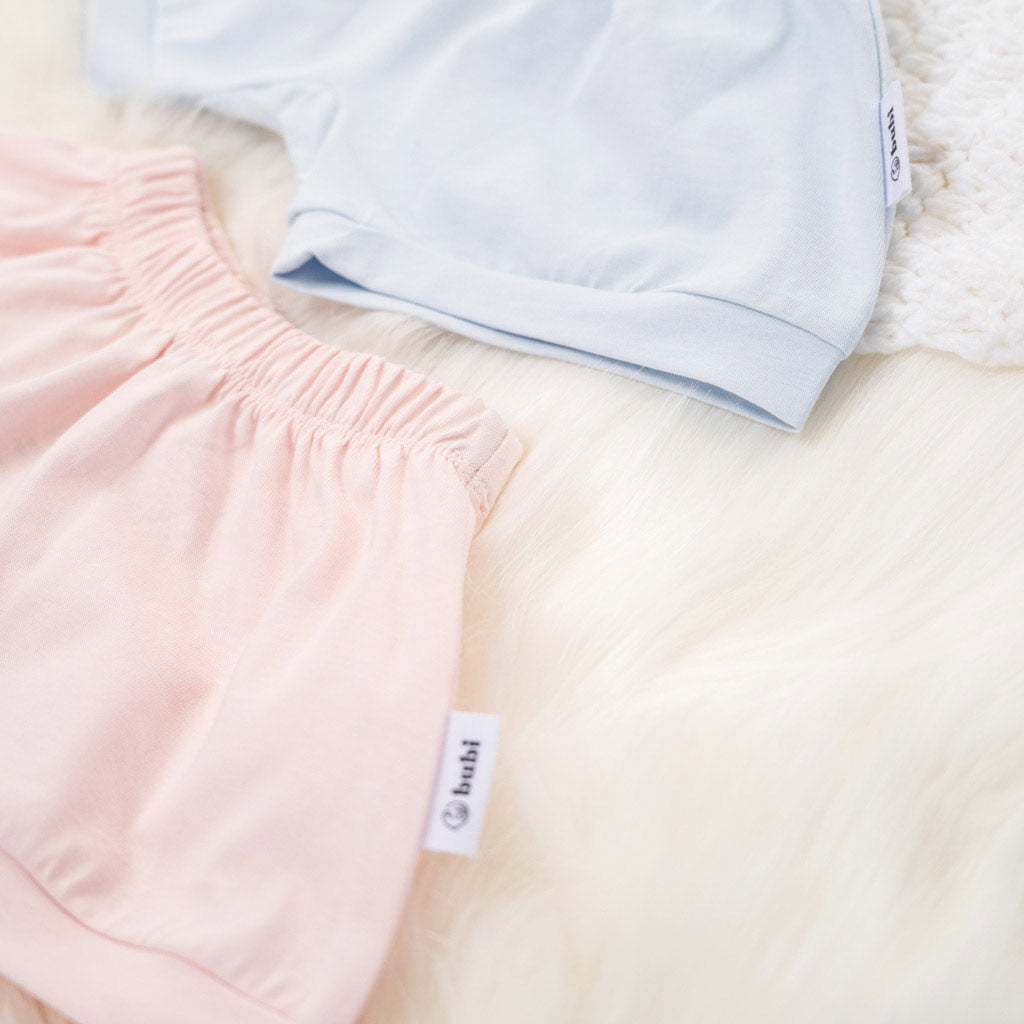 Organic Cotton Shorts Blue Pink