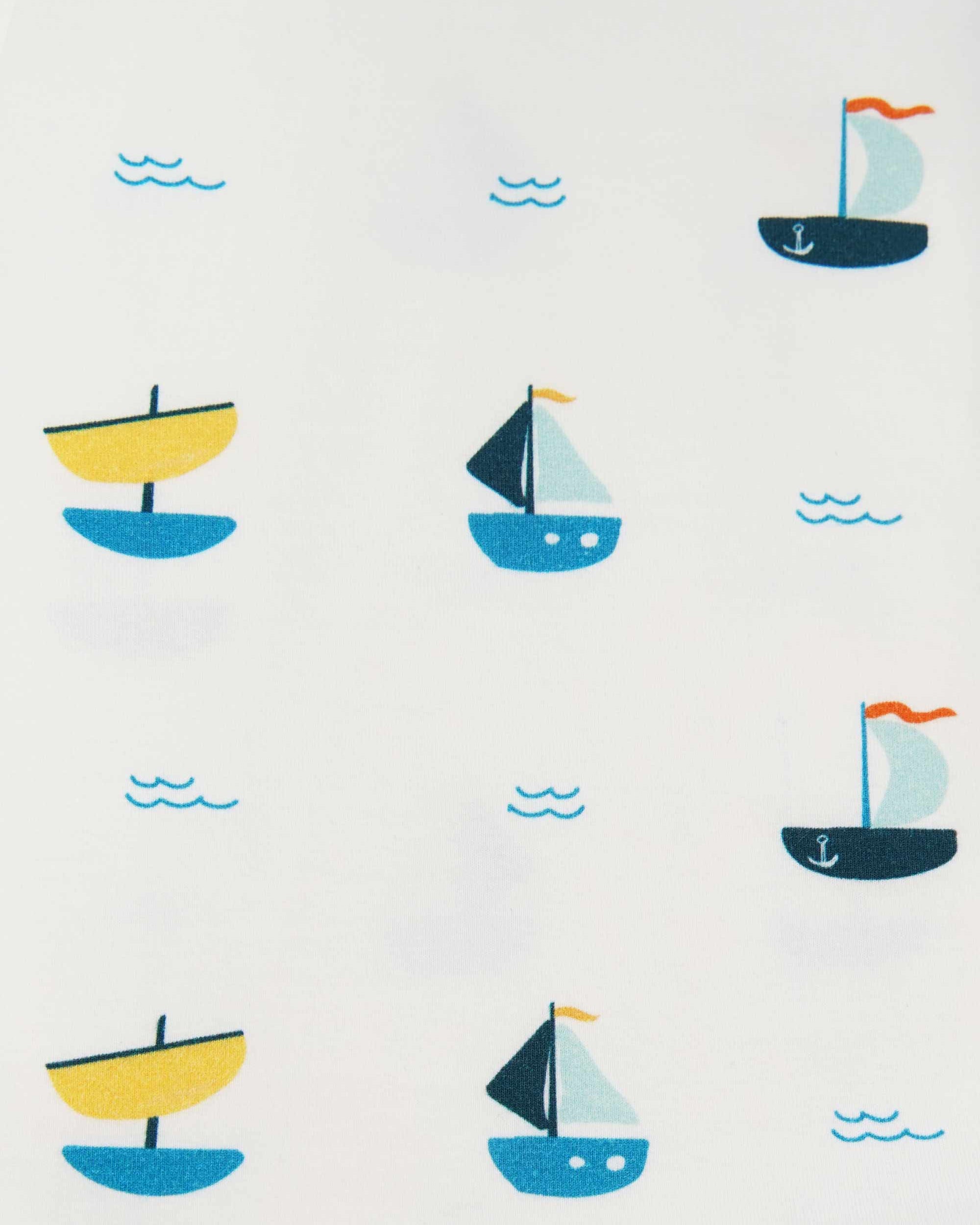 organic cotton bodysuit ships - close-up view