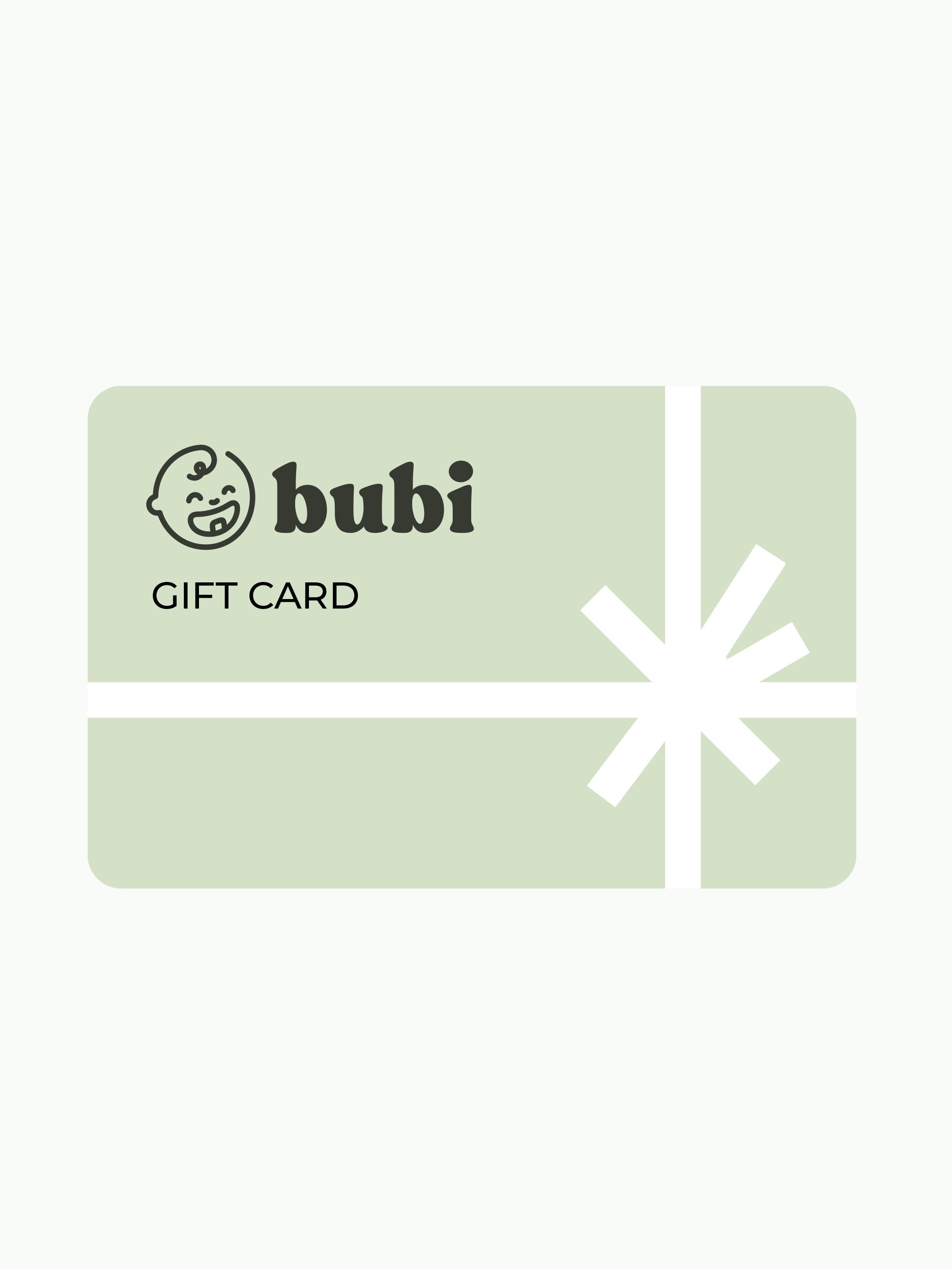 bubi fabulous gift card front