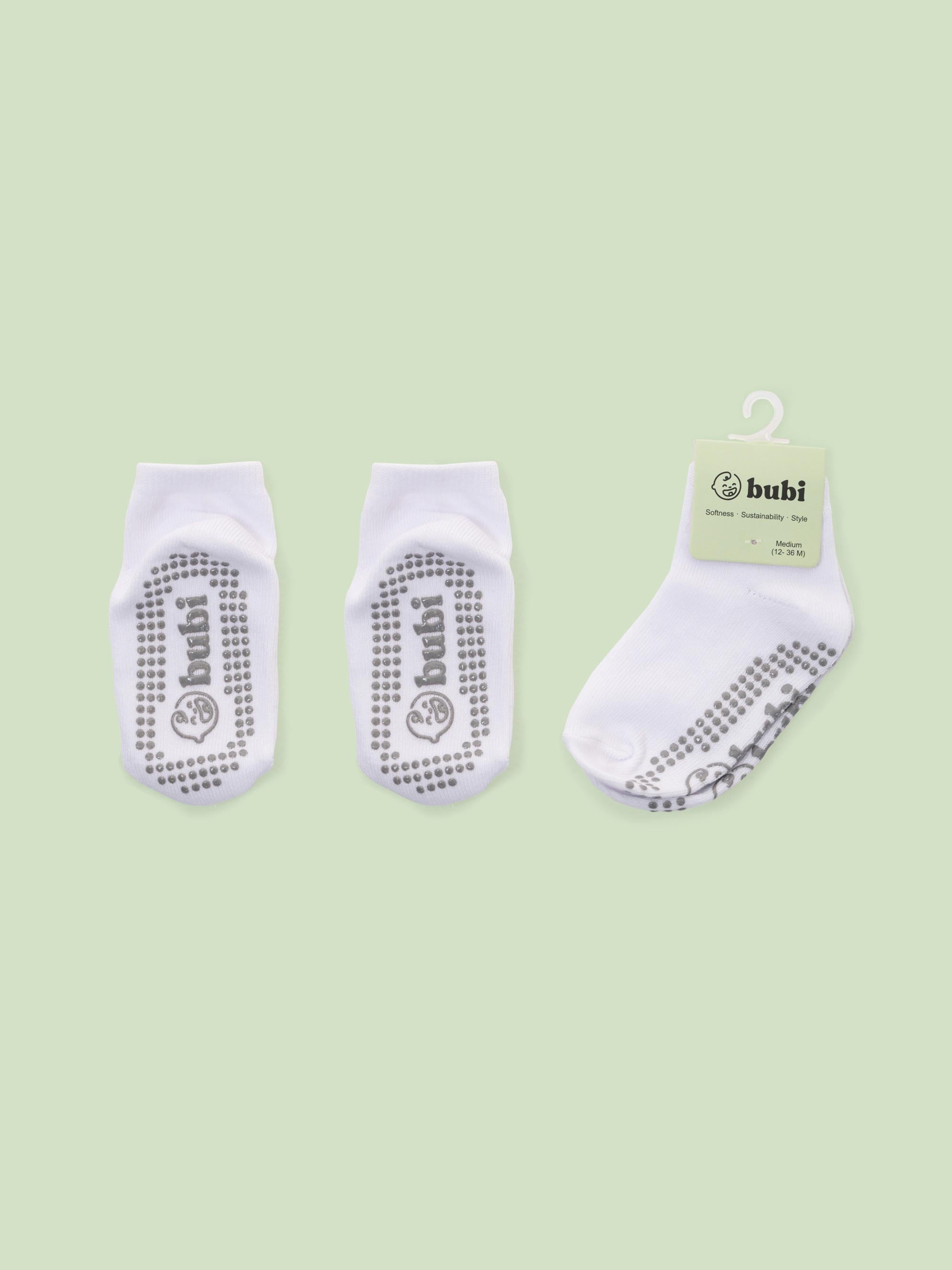 cotton baby socks - close-up view
